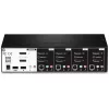 Διακόπτης KVM Trendnet TK-440DP Μαύρο Ασημί