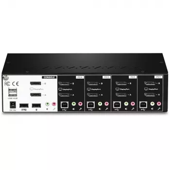 Διακόπτης KVM Trendnet TK-440DP Μαύρο Ασημί