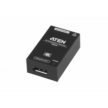 AV-Repeater ATEN 4K Display Port Booster VB905-AT-G — 4K (4096×2160), ενσύρματο, εμβέλεια 20 m, 5 V/2,6 A, μαύρο
