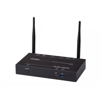 ATEN 4K Ασύρματος διακόπτης παρουσίασης Desktop μαύρο HDMI VGA Wi-Fi 5