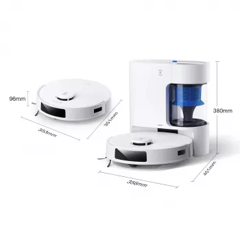 Ρομποτική σκούπα Ecovacs Deebot N20e PLUS λευκό — 2-in-1 Σκούπισμα και σφουγγάρισμα