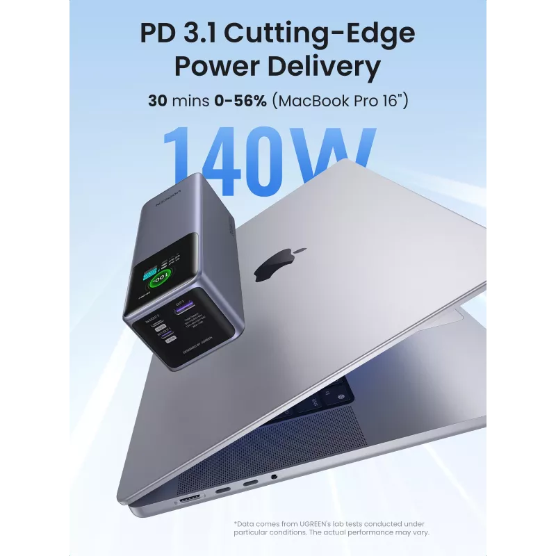 Ugreen 25000mAh 200W Fast Charging Powerbank γκρι
