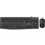 InLine Basic Desktop II, Σετ πληκτρολογίου-ποντικιού, Καλώδιο USB, Standard DE-Layout