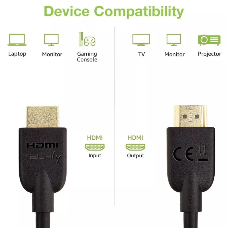 Techly ICOC HDMI2-4-050T Καλώδιο HDMI 5 m HDMI Type A (Standard) Μαύρο