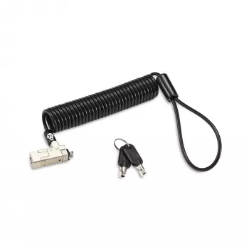 Kensington Slim NanoSaver 2.0 Portable Keyed Lock Ασημί Μαύρο 1.8m