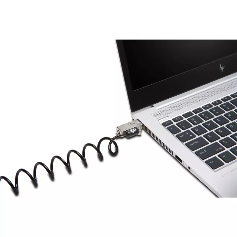 Kensington Slim NanoSaver 2.0 Portable Keyed Lock Ασημί Μαύρο 1.8m
