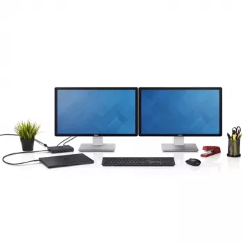 DELL 452-BCCX Σταθμός σύνδεσης/αντιγραφέας θυρών laptop Ενσύρματο Μαύρο