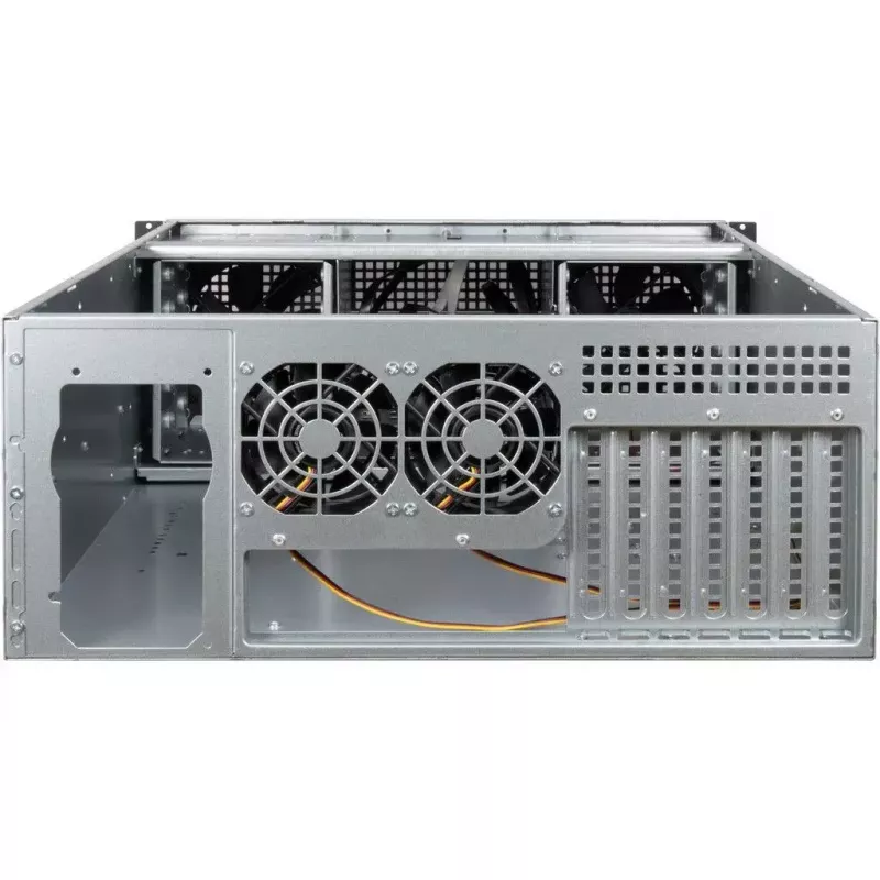Κουτί διακομιστή Inter-Tech 4U 40255 Rack Μαύρο, Γκρι