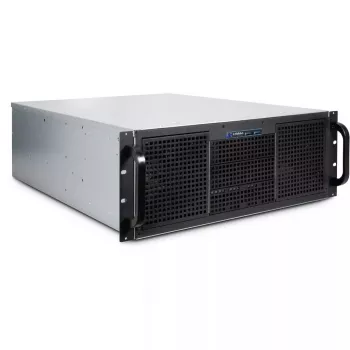 Κουτί διακομιστή Inter-Tech 4U 40255 Rack Μαύρο, Γκρι