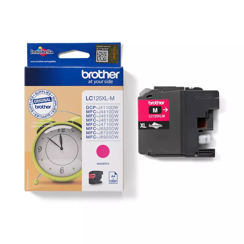 Brother LC125XLM Μελανοδοχείο 1 τεμ. Γνήσιο Extra (Super) High Yield Magenta