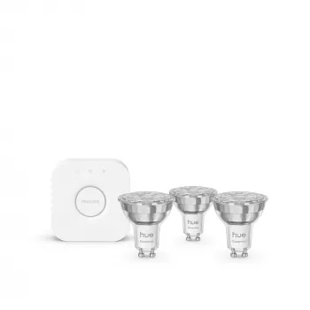 Philips Hue White and Colour Ambience Essential Starter-Kit: 3 έξυπνες λάμπες GU10 (345 lm)