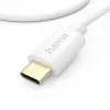 Hama 00201590 Καλώδιο USB USB 2.0 1 m USB C λευκό