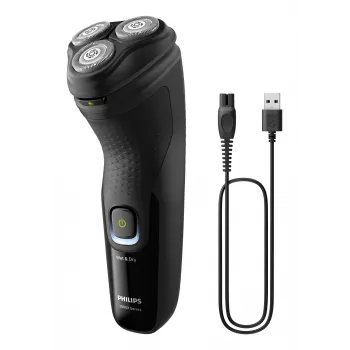Philips X3021/00 Ξυριστική μηχανή ανδρών Περιστροφική ξυριστική μηχανή Trimmer μαύρο