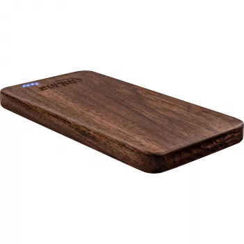 InLine woodplate, USB PowerBank 5.000mAh, με LED, Καρυδιά