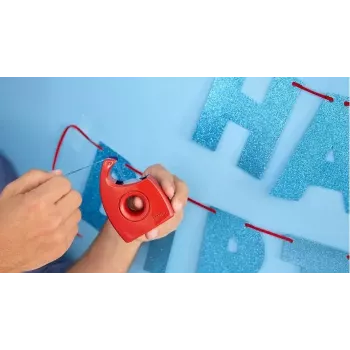tesa Easy Cut χειροκίνητος κόφτης ταινίας, κόκκινο/μπλε, για ρολά έως 19 mm x 10 m, κενός