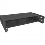 InLine 19 inch πτυσσόμενο rack, 2HE, βάθος 24–40 cm, με κάλυμμα, μαύρο