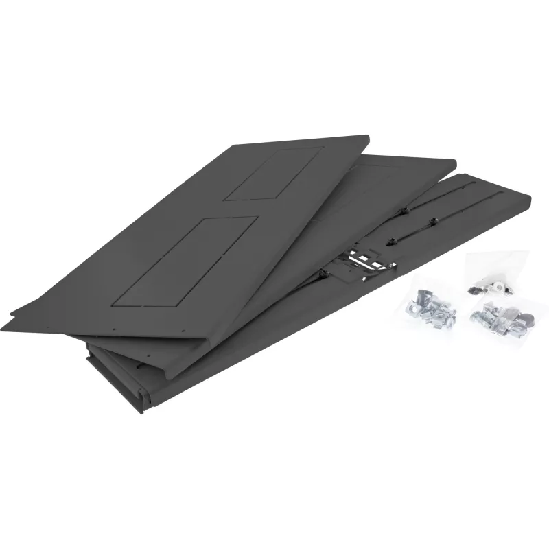 InLine 19 inch πτυσσόμενο rack, 2HE, βάθος 24–40 cm, με κάλυμμα, μαύρο