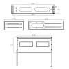 InLine 19 inch πτυσσόμενο rack, 2HE, βάθος 24–40 cm, με κάλυμμα, μαύρο