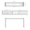 InLine 19 inch αναδιπλούμενο rack, 2HE, βάθος 24-40cm, γκρι