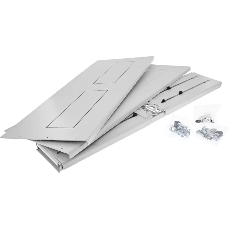 InLine 19 inch αναδιπλούμενο rack, 2HE, βάθος 24–40 cm, με κάλυμμα, γκρι
