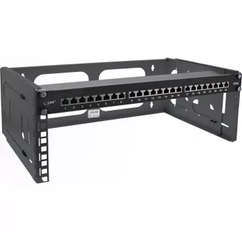 InLine 19 inch αναδιπλούμενο rack, 4U, βάθος 24-40 cm, μαύρο