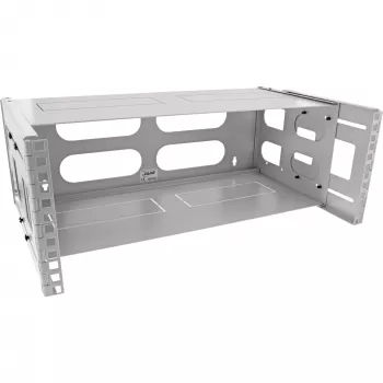 InLine 19 inch αναδιπλούμενο rack, 4HE, βάθος 24-40cm, με κάλυμμα, γκρι
