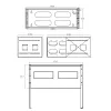 InLine 19 inch αναδιπλούμενο rack, 4HE, βάθος 24-40cm, με κάλυμμα, γκρι