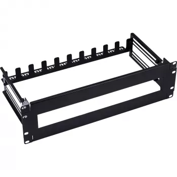 Κουτί ασφαλειών InLine 19106A 19 inch χάλυβας μαύρο 3U