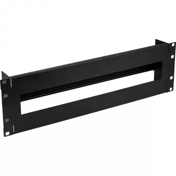 InLine 19 inch ράγα ασφαλειών 3U, με ράγα DIN, μαύρο
