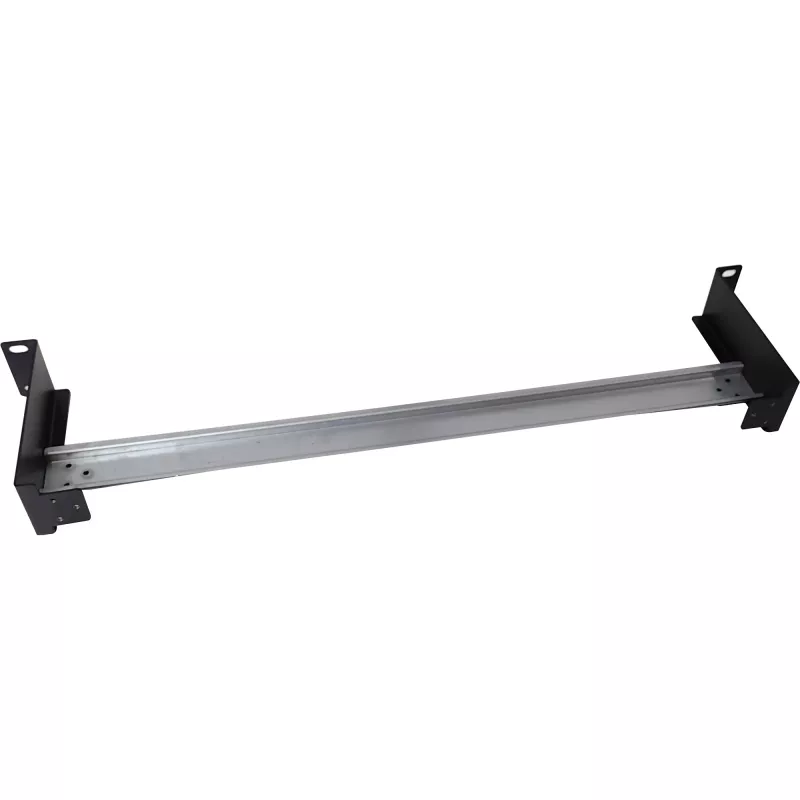 Πάνελ ράγας DIN InLine 19106C 1U οριζόντιο κάθετο χάλυβας μαύρο γκρι