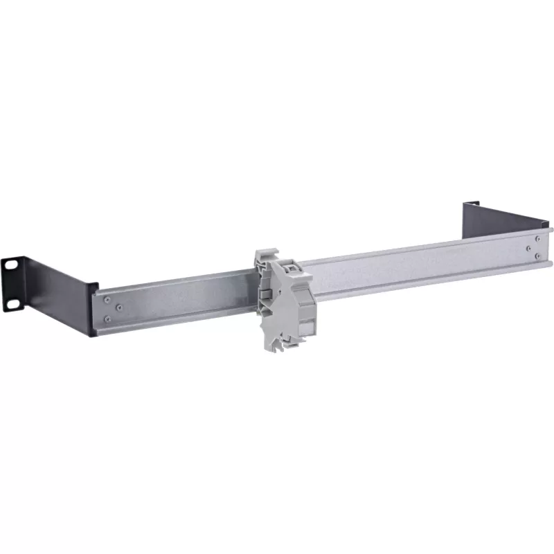 Πάνελ ράγας DIN InLine 19106C 1U οριζόντιο κάθετο χάλυβας μαύρο γκρι