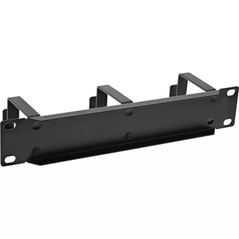 InLine 10 inch πάνελ διαχείρισης καλωδίων, 3 βάσεις, RAL 9005, μαύρο