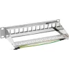 InLine 10 inch κενό περίβλημα patch panel 12 θέσεων, για μονάδες Keystone, 1HE γκρι
