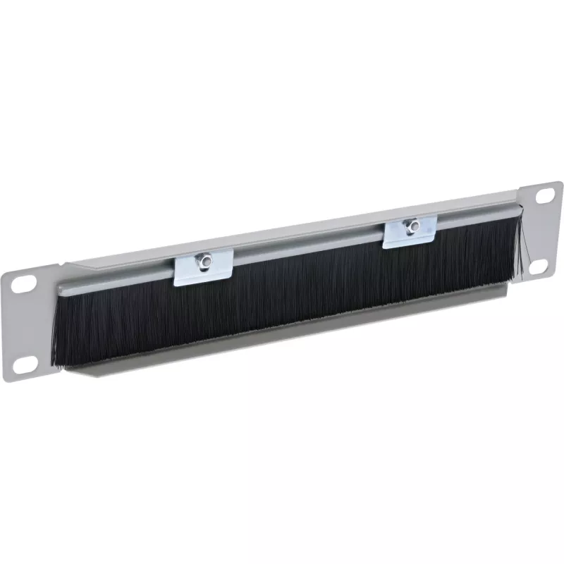 InLine 10 inch πλάκα διέλευσης καλωδίων με βούρτσα, 1U, RAL 7035 γκρι