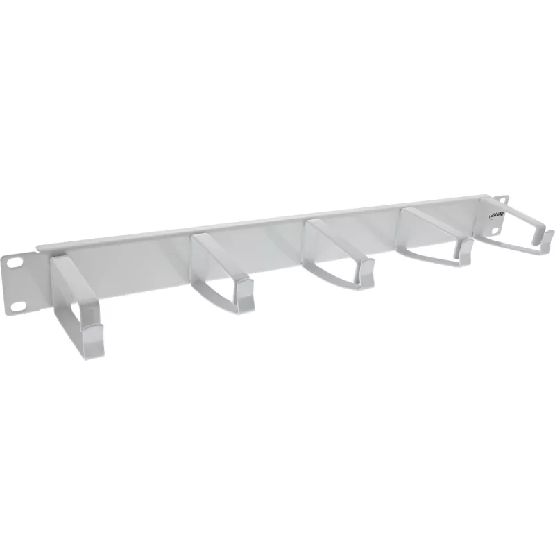 Πάνελ διαχείρισης καλωδίων InLine 19110D 19 inch γκρι με 5 μεγάλες βάσεις