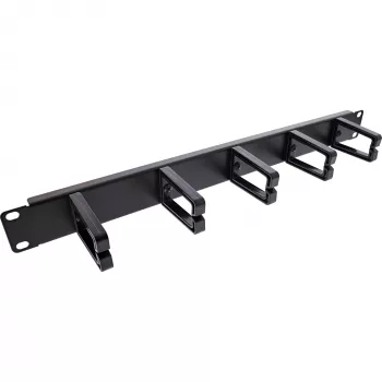 Πάνελ διαχείρισης καλωδίων InLine 19110O 19 inch μαύρο μέταλλο 5 βάσεις