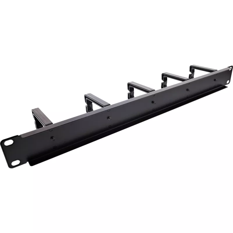 Πάνελ διαχείρισης καλωδίων InLine 19110O 19 inch μαύρο μέταλλο 5 βάσεις