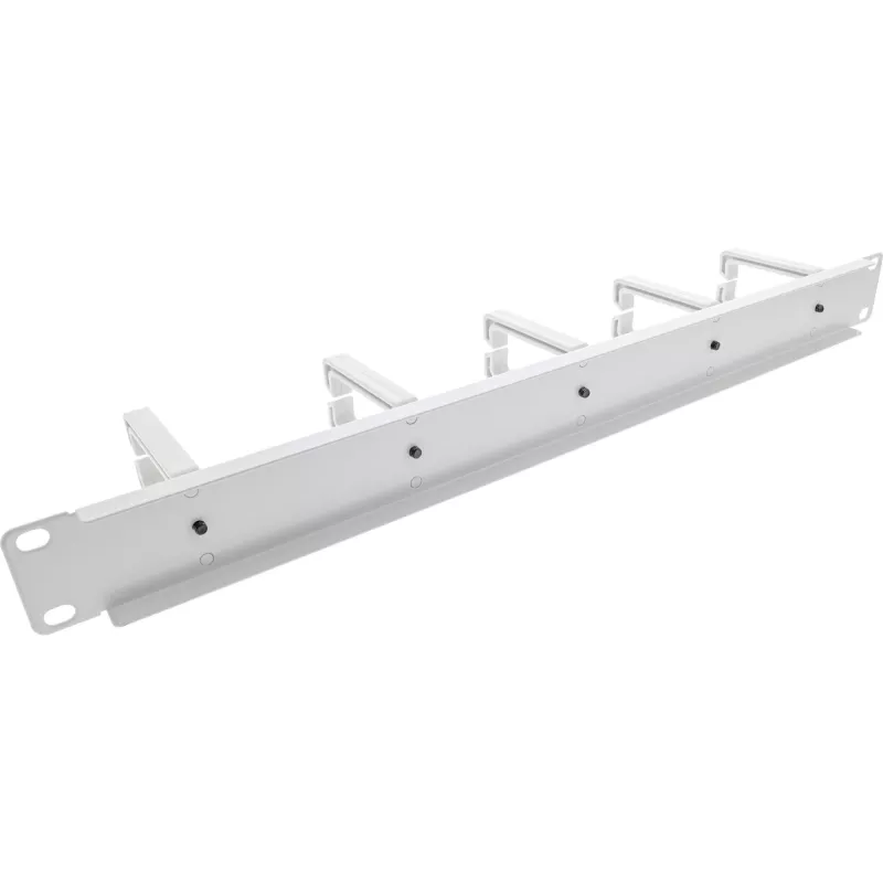 InLine 19 inch πάνελ διαχείρισης καλωδίων, 5 μικρές βάσεις, RAL7035, γκρι