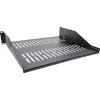 Ράφι rack InLine 19 ιντσών 400mm 20kg 2U RAL 9005 μαύρο