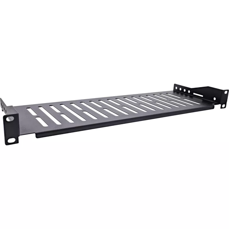 InLine ράφι 19 ιντσών, 150 mm, 10 kg, 1U, RAL 9005 μαύρο