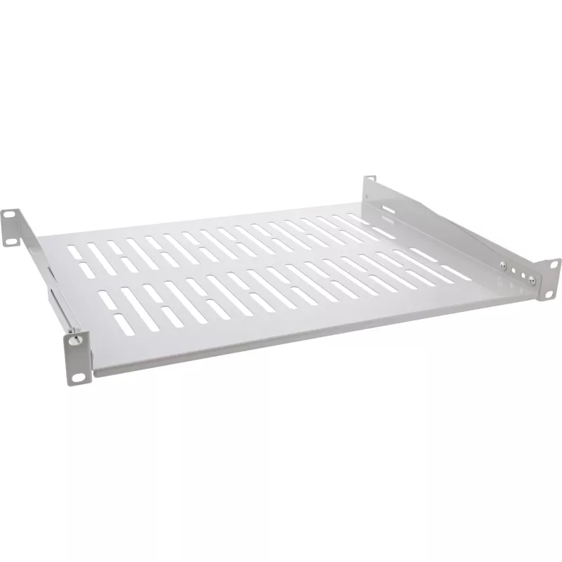InLine ράφι 19 ιντσών, 350 mm, 50 kg, 1U, RAL 7035 γκρι