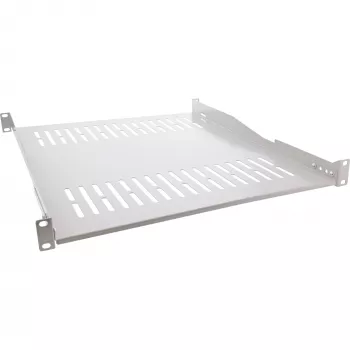 InLine ράφι 19 ιντσών, 550 mm, 50 kg, 1U, RAL 7035 γκρι