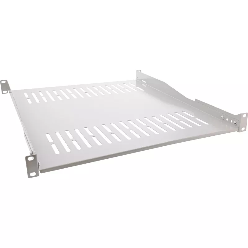 InLine ράφι 19 ιντσών, 550 mm, 50 kg, 1U, RAL 7035 γκρι