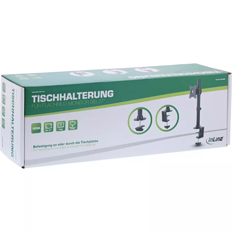 InLine βάση γραφείου για TV/LED/TFT οθόνη έως 69 cm (27 ίντσες), μέγ. 10 kg