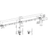 InLine βάση γραφείου για 3x TV / LED / TFT οθόνη έως 81cm 32 ίντσες μέγ. 7kg