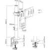 InLine βάση γραφείου για TV / LED / TFT οθόνη έως 81cm 32 ίντσες μέγ. 9kg μαύρο