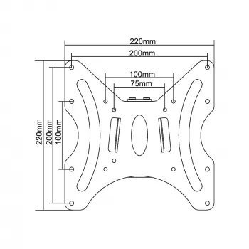 InLine βάση τοίχου για TFT 58-107cm 23 - 42 ίντσες μέγ. 30kg