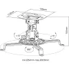 InLine Basic βάση οροφής προβολέα, 15 cm, μέγ. 13,5 kg