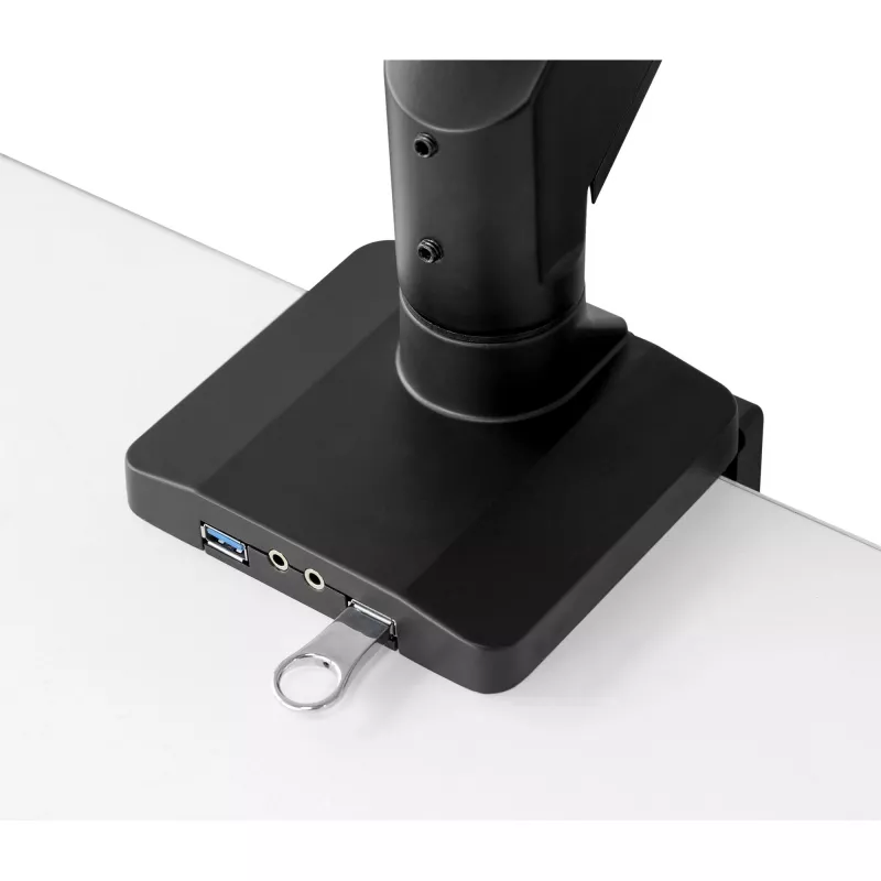 InLine βάση γραφείου με ανυψωτικό και USB3.0, κινητή, για 3 οθόνες έως 27 ίντσες