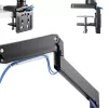InLine βάση γραφείου με ανυψωτικό και USB3.0, κινητή, για 3 οθόνες έως 27 ίντσες